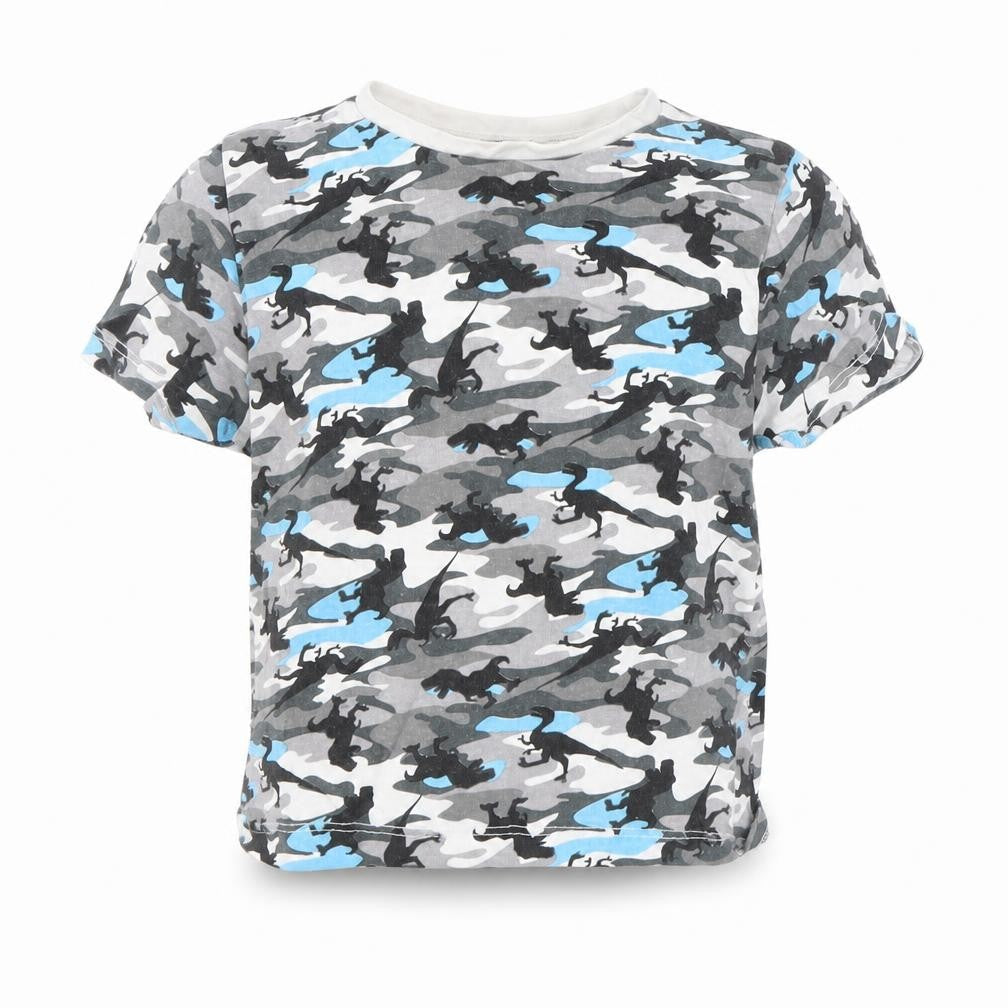 Front view of Pep&Co boys’ multicoloured camouflage basic t-shirt, size 2, years