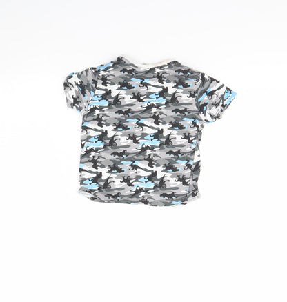 Back view of Pep&Co boys’ multicoloured camouflage basic t-shirt, size 2, years