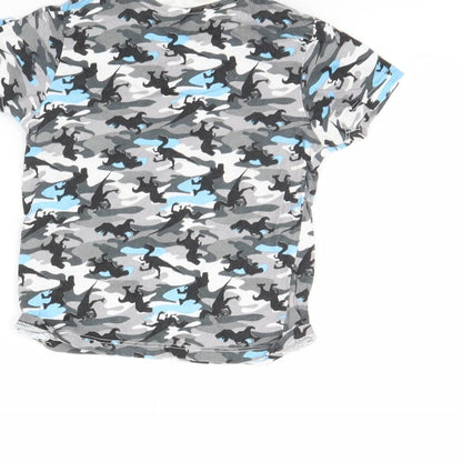Brand and care label for Pep&Co boys’ multicoloured camouflage basic t-shirt, size 2, years