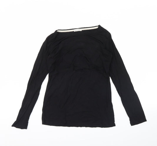Womens UK Size S Small show Black Basic T-Shirt