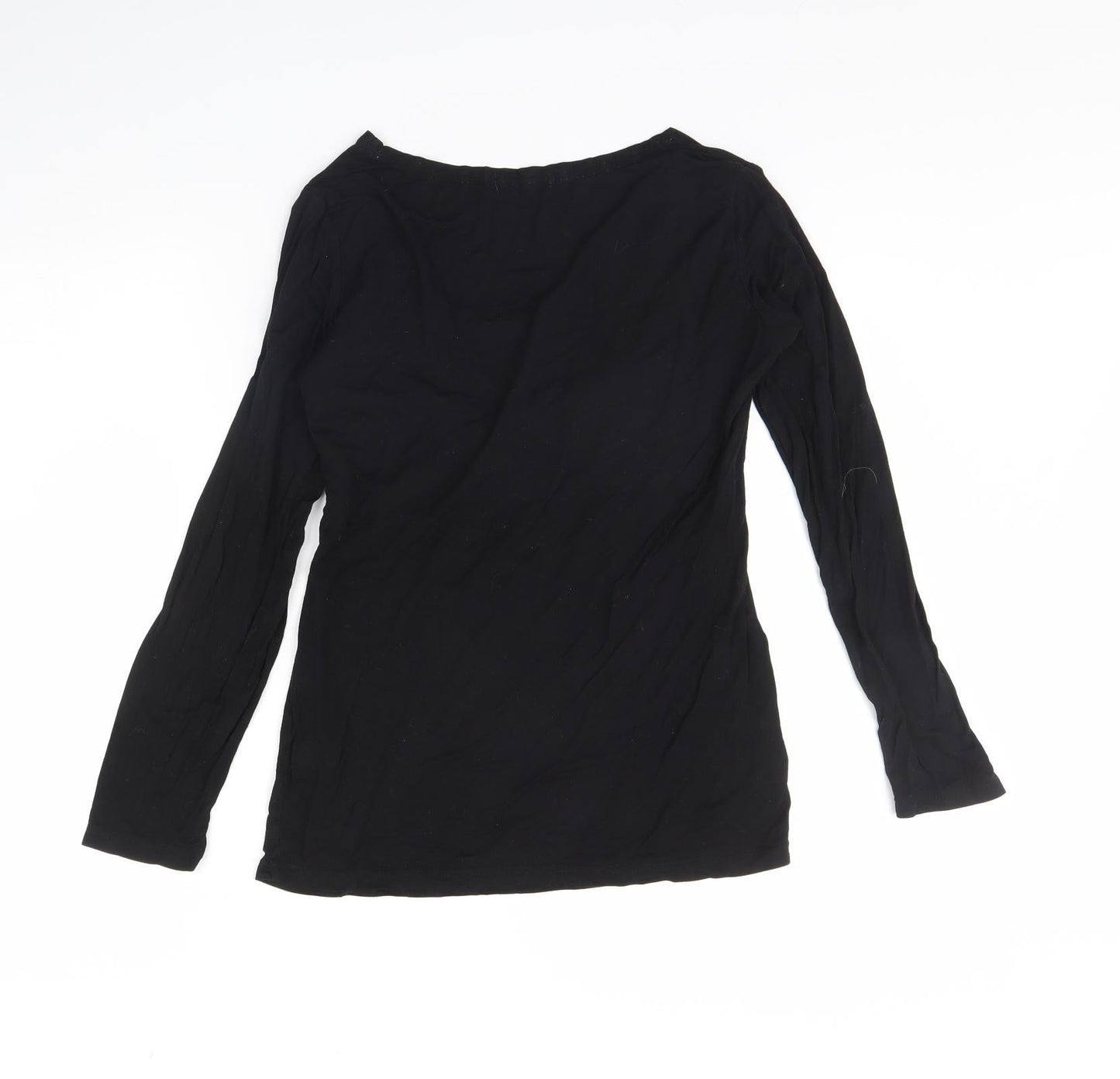 Womens UK Size S Small show Black Basic T-Shirt