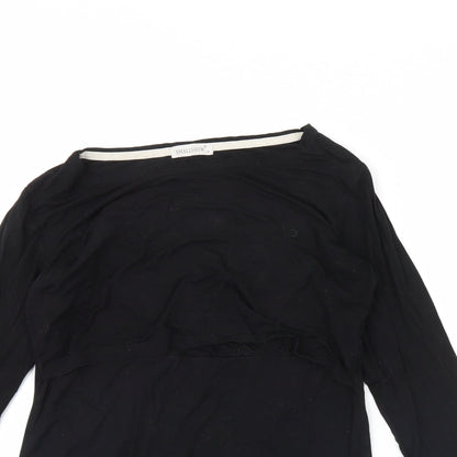 Womens UK Size S Small show Black Basic T-Shirt