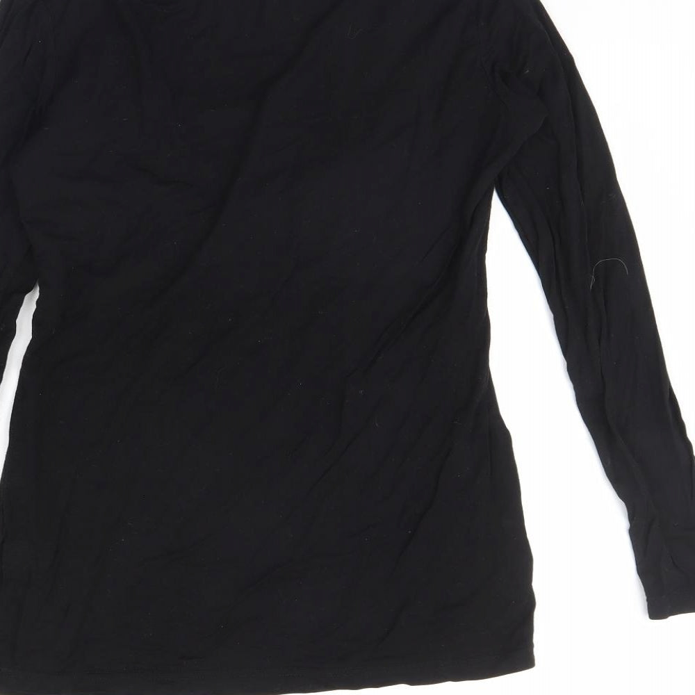 Womens UK Size S Small show Black Basic T-Shirt