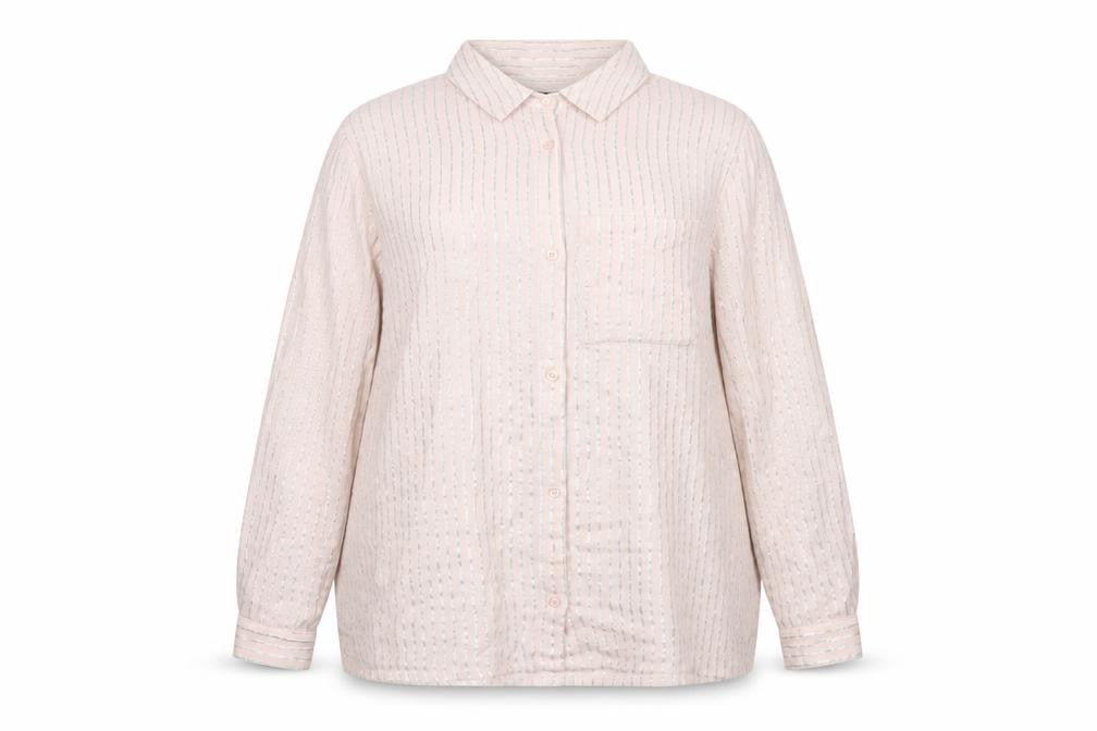 Womens UK Size 18 Bonmarche Pink Basic Button-Up
