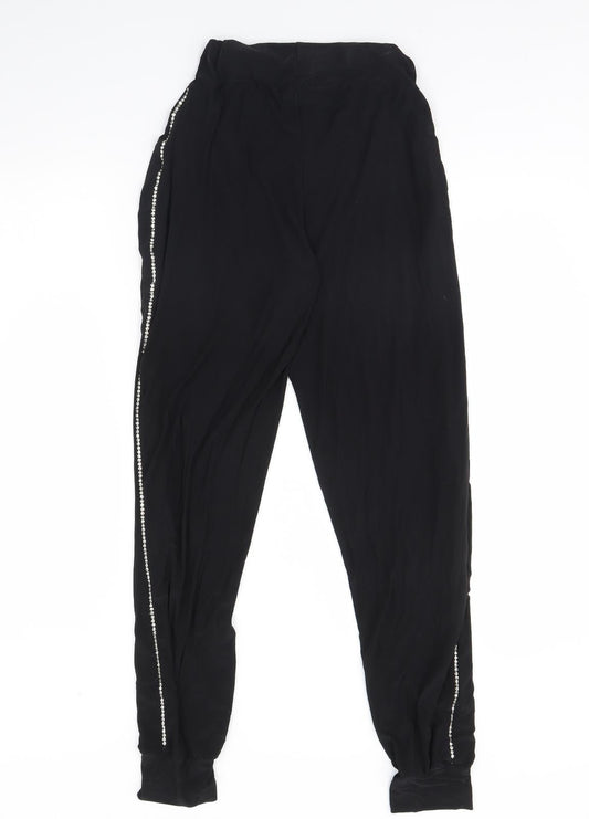 pretty little thing Womens Black   Trousers  Size 8 L28 in