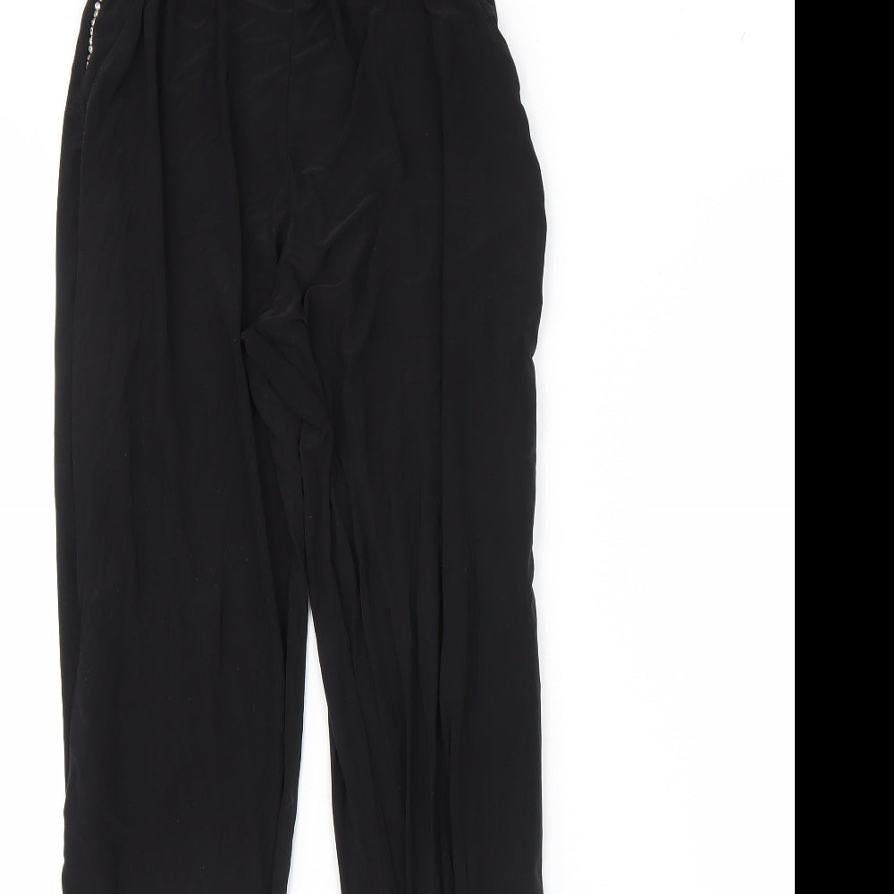 pretty little thing Womens Black   Trousers  Size 8 L28 in