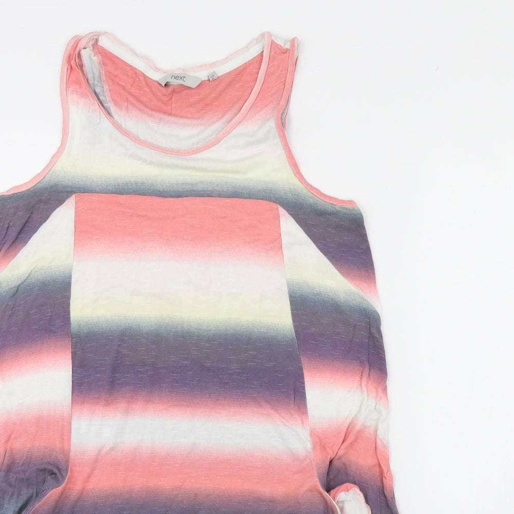 NEXT Womens White Striped  Shift  Size 12