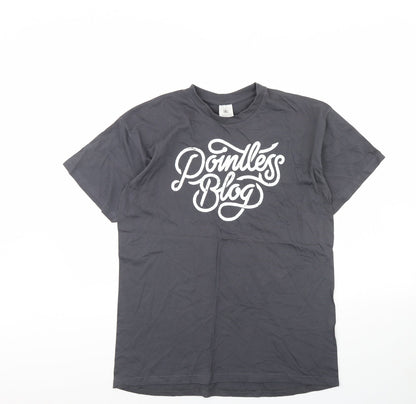 Mens UK Size L BC Collection Grey  T-Shirt