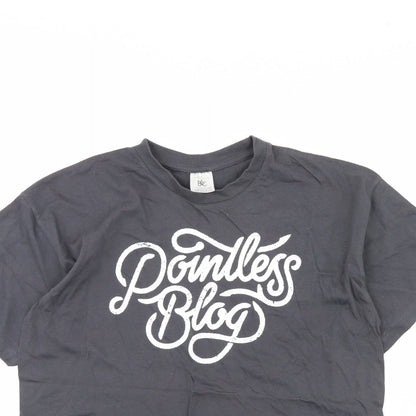 Mens UK Size L BC Collection Grey  T-Shirt