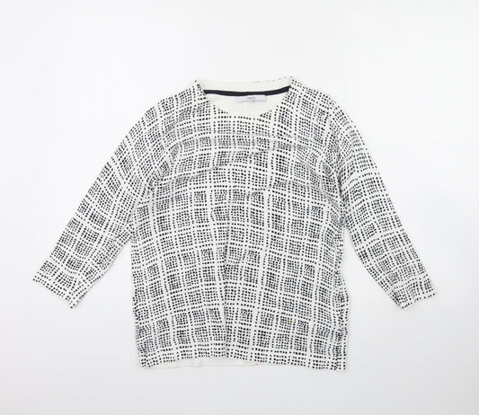 Womens UK Size 12 NEXT White Pullover Jumper