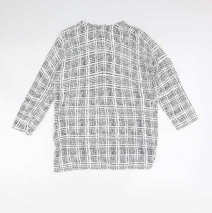 Womens UK Size 12 NEXT White Pullover Jumper