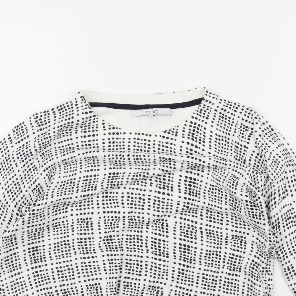 Womens UK Size 12 NEXT White Pullover Jumper