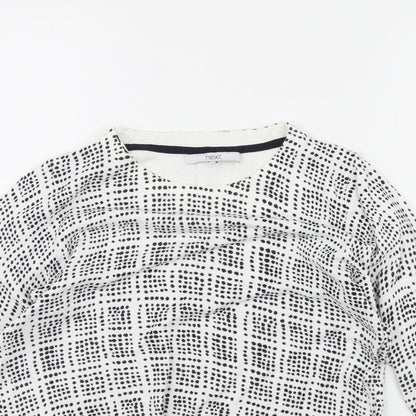 Womens UK Size 12 NEXT White Pullover Jumper