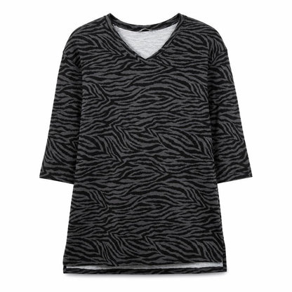 Nutmeg Womens Grey Animal Print  A-Line  Size 10