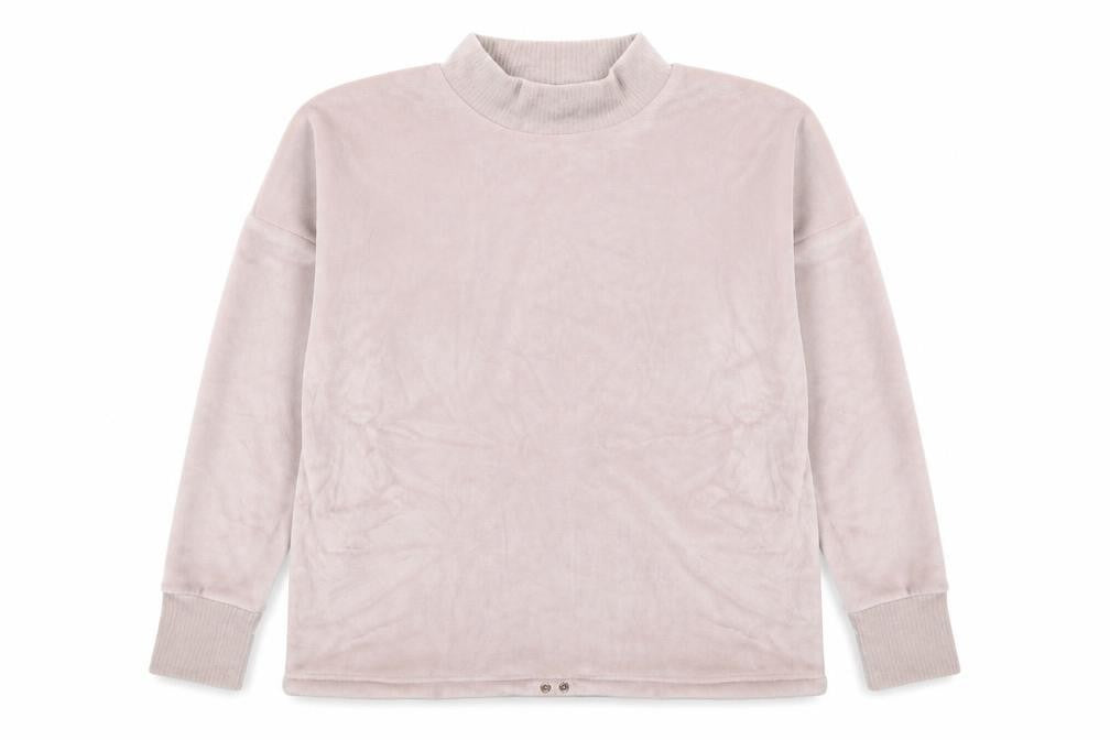 Front view of Marks & Spencer women’s pink solid top pyjama top, size UK 10