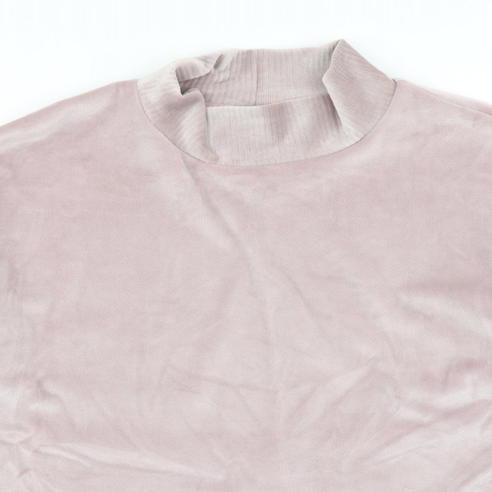 M&S Womens Pink Solid  Top Pyjama Top Size 10