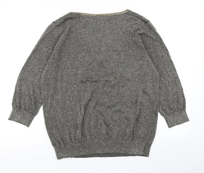 M&Co Womens Gold   Pullover Jumper Size 20