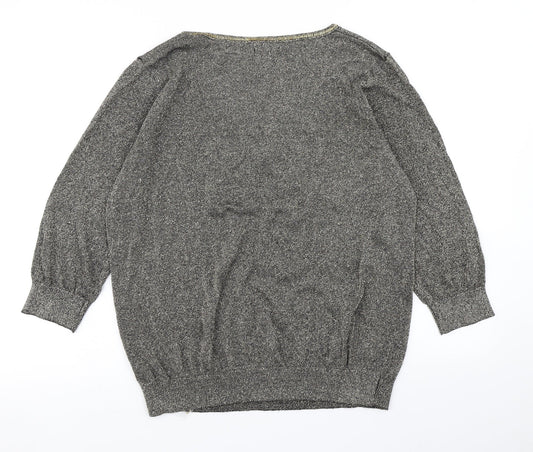 M&Co Womens Gold   Pullover Jumper Size 20