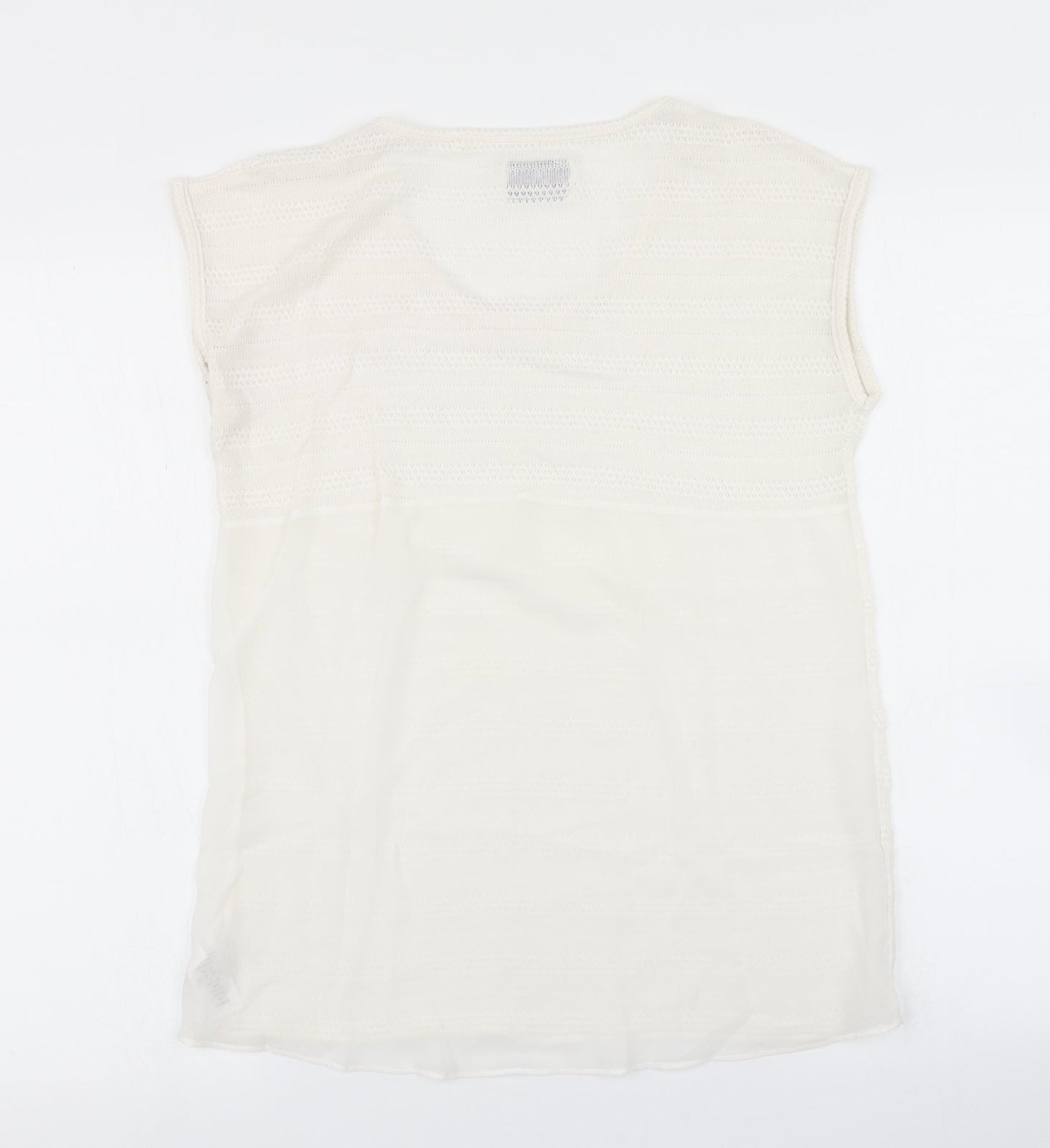 Womens UK Size 8 NEXT White Basic Tank