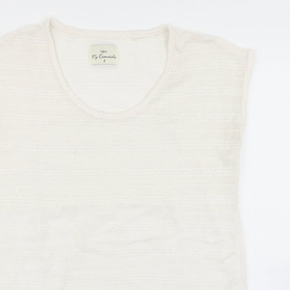 Womens UK Size 8 NEXT White Basic Tank