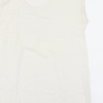 Womens UK Size 8 NEXT White Basic Tank