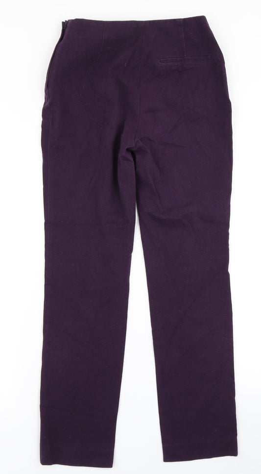 Womens UK Size 8 H&M Regular Fit Dress Pants Purple Trousers