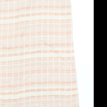 Danity Womens Orange Striped  A-Line  Size S