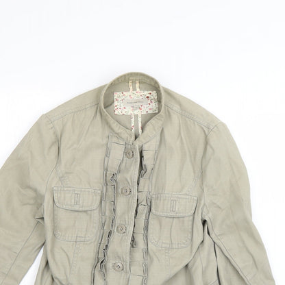 Womens UK Size 12 Debenhams Beige Overcoat