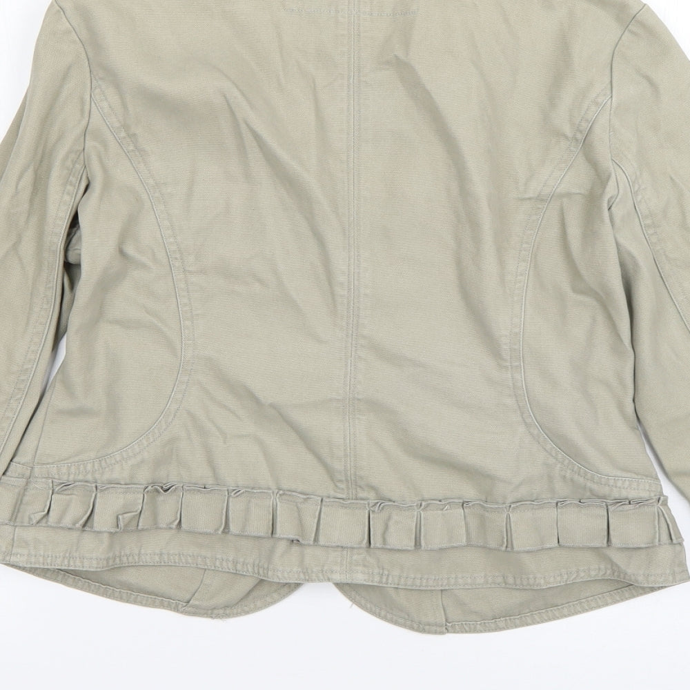 Womens UK Size 12 Debenhams Beige Overcoat