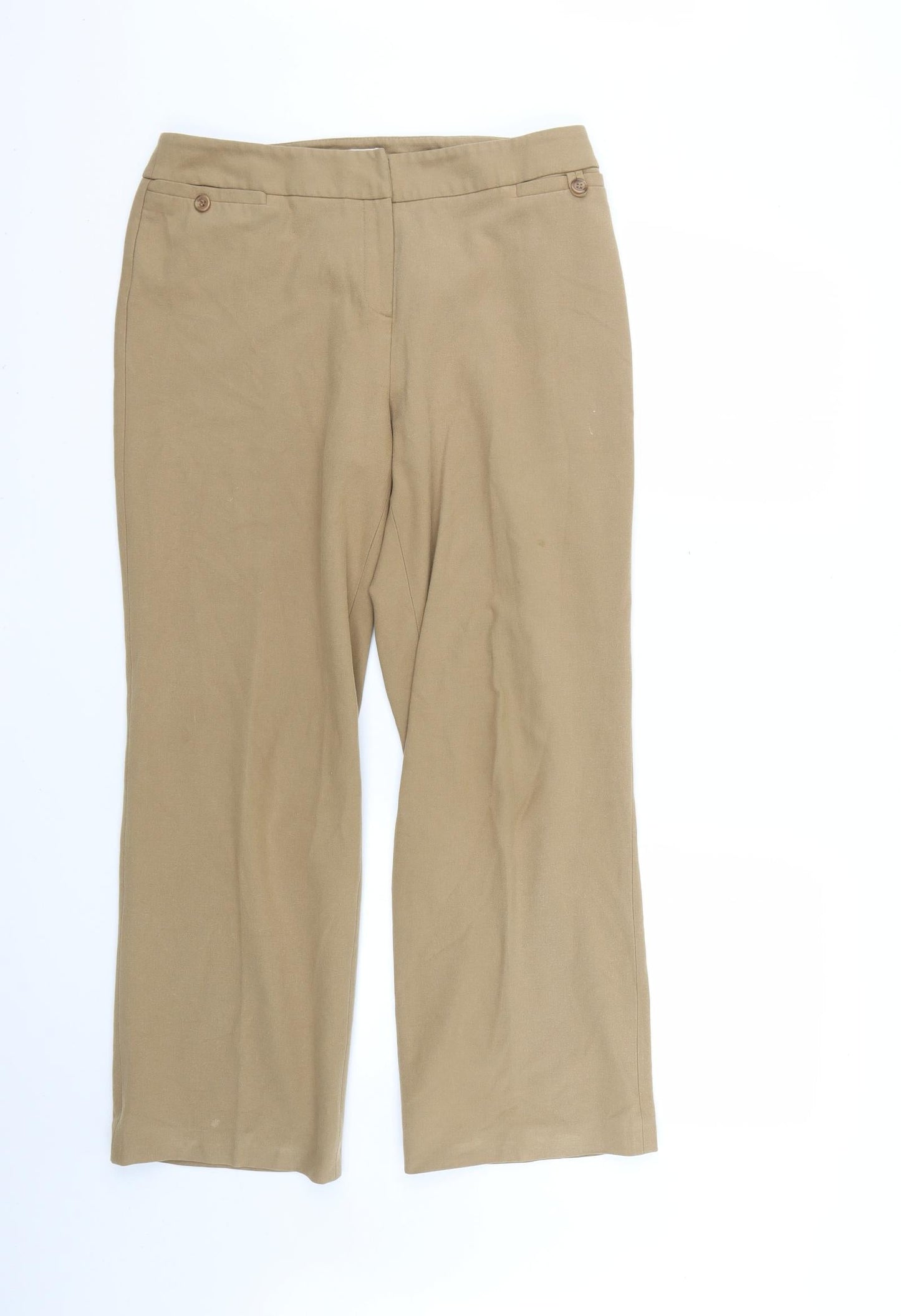 cc petite Womens Brown   Trousers  Size 12 L25 in