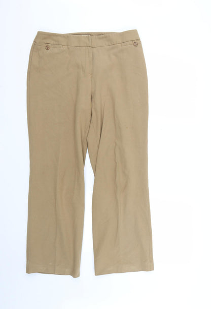 cc petite Womens Brown   Trousers  Size 12 L25 in