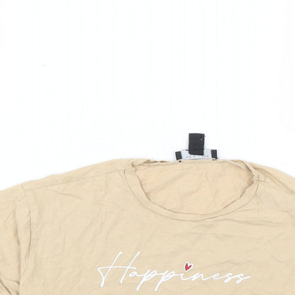 New Look Girls Beige   Basic T-Shirt Size 9 Years