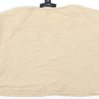New Look Girls Beige   Basic T-Shirt Size 9 Years