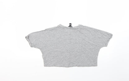New Look Girls Grey   Basic T-Shirt Size 10-11 Years