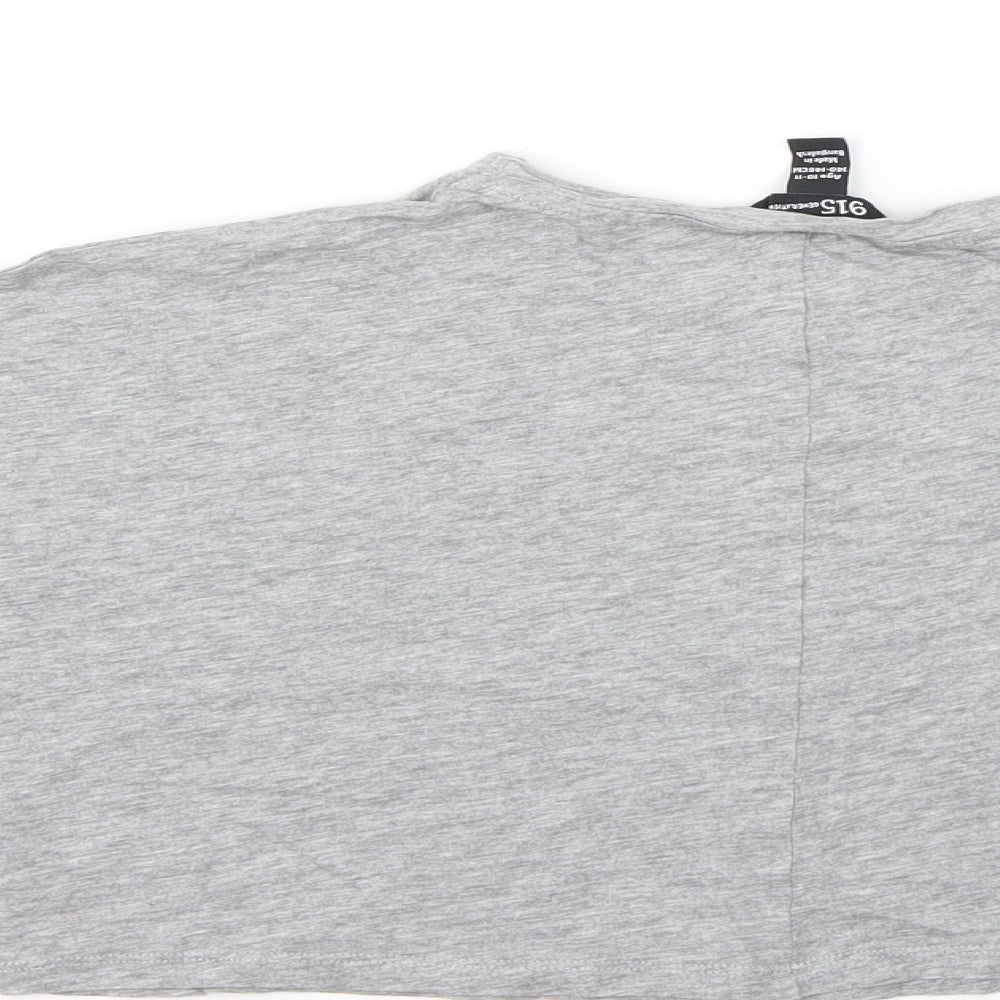 New Look Girls Grey   Basic T-Shirt Size 10-11 Years