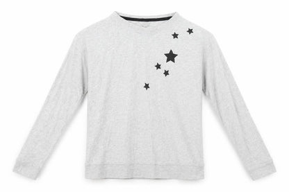 Front view of Pour Moi boys’ grey basic t-shirt, size 11-12, years