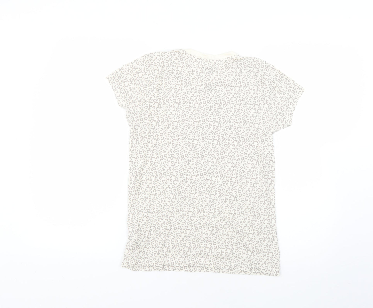 Primark Womens Multicoloured Animal Print  Basic T-Shirt Size 4