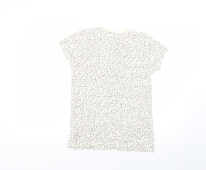 Primark Womens Multicoloured Animal Print  Basic T-Shirt Size 4