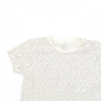Primark Womens Multicoloured Animal Print  Basic T-Shirt Size 4