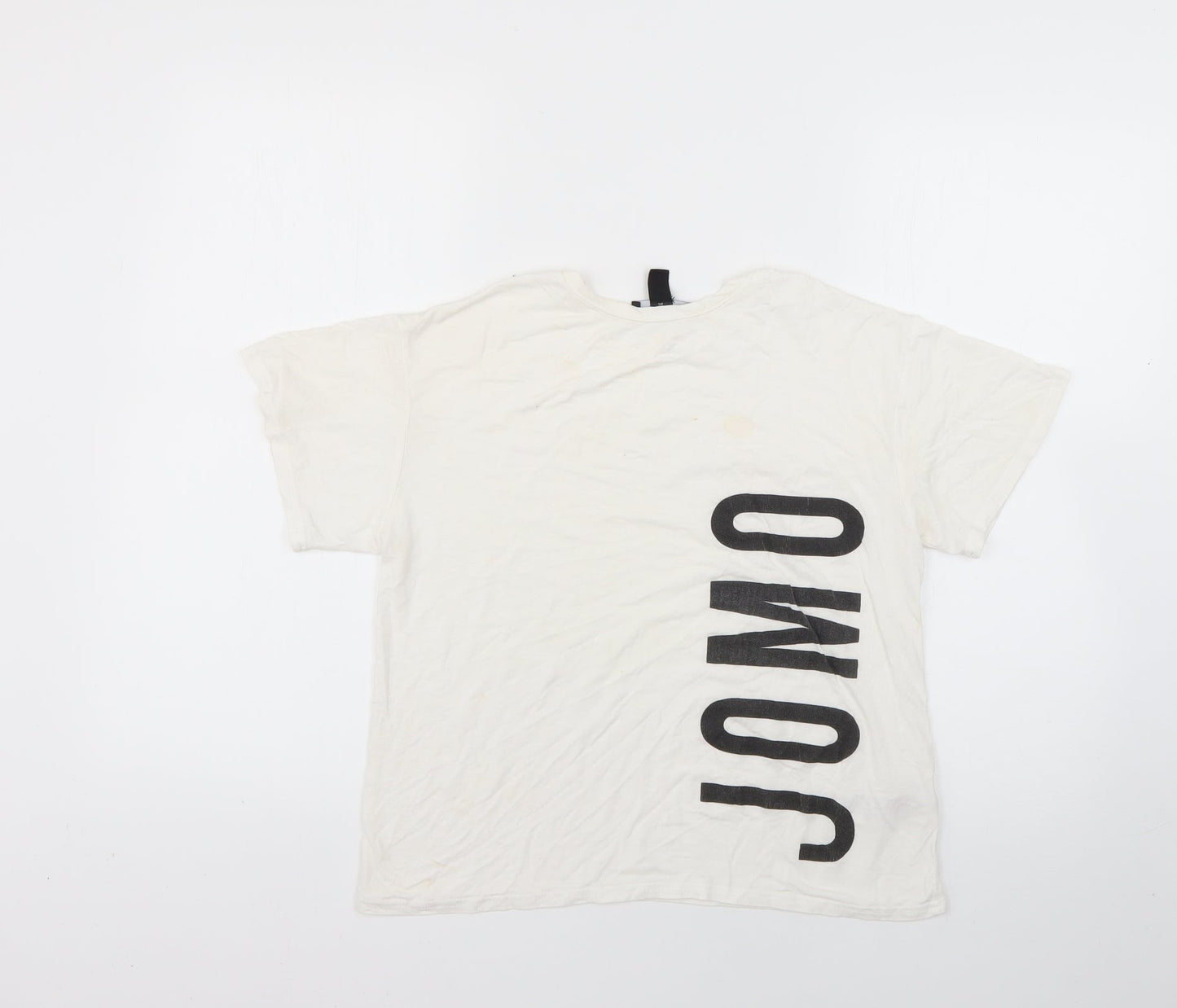 Womens UK Size XS New Look White Basic T-Shirt