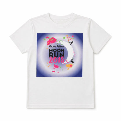 Front view of Awdis girls’ white basic t-shirt, size 9-10, years