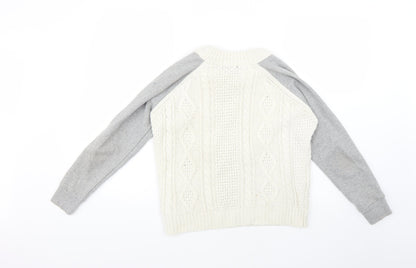 Womens UK Size 6 Topshop Multicoloured Pullover Jumper