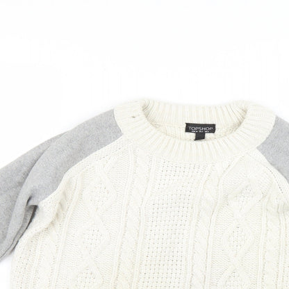 Womens UK Size 6 Topshop Multicoloured Pullover Jumper