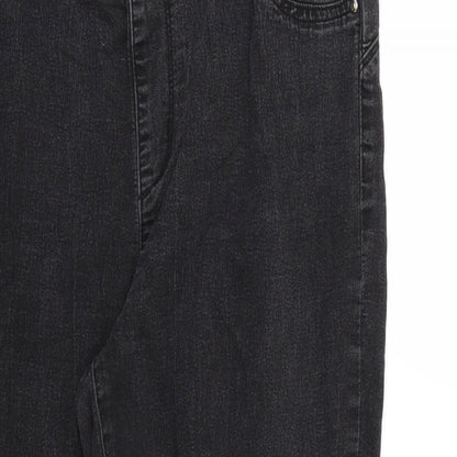 Denim & Co. Womens Black   Skinny Jeans Size 18 L26 in