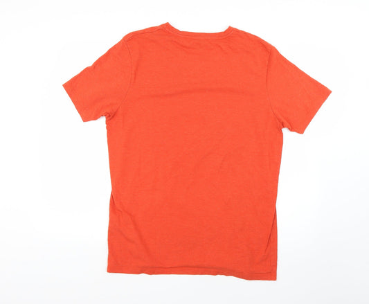 JACK & JONES Mens Orange    T-Shirt Size XL