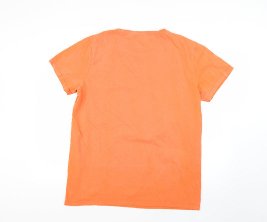 JACK & JONES Mens Orange    T-Shirt Size XL