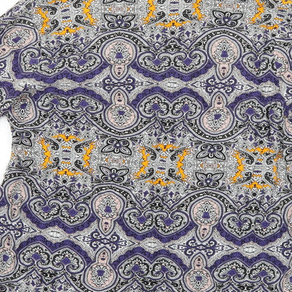 George Womens Multicoloured Geometric  Basic Blouse Size 10