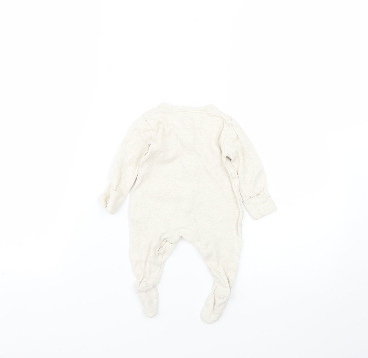 George Baby Beige Geometric  Babygrow One-Piece Size 0-3 Months