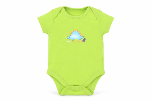 Front view of George Baby Green Babygrow One-Piece, size 12, Months