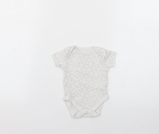 Front view of George White Geometric Babygrow One-Piece, size 0-3, Months